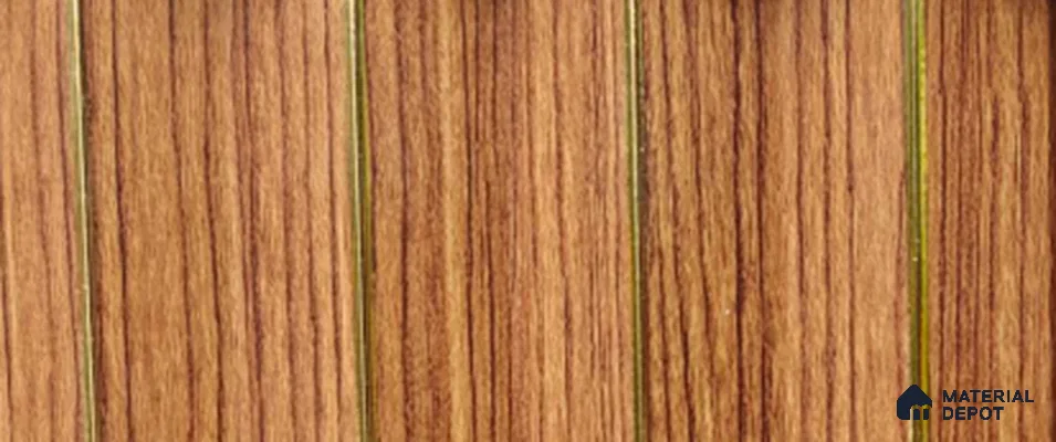 Brown Wood PN 07705 9.1 ft x 5 inch Charcoal Louvers/Panels - 12 mm | Suitable for Feature Wall, TV Unit & Living Room | Width is Subjected to 5% Variation
