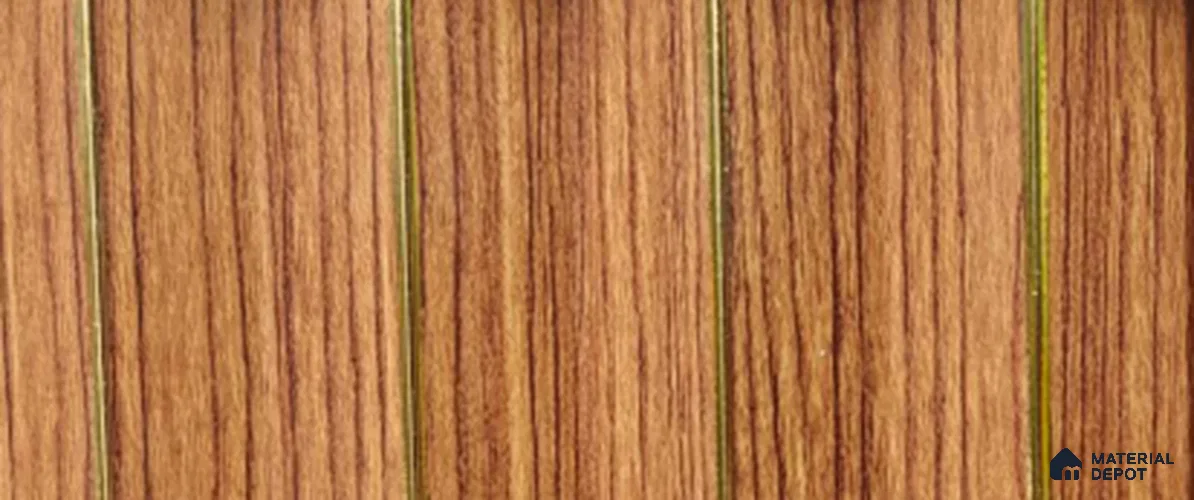 Brown Wood PN 07705 9.1 ft x 5 inch Charcoal Louvers/Panels - 12 mm | Suitable for Feature Wall, TV Unit & Living Room | Width is Subjected to 5% Variation | Image 01