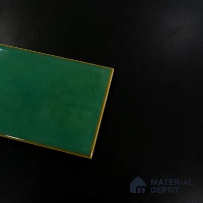 Subway Wall Tile TL 06429 L Mariner Tropical Green 12 x 4 inch Ceramic Glossy Finish - 8 mm  | Suitable for Accent / Feature Walls, Bathroom, Kitchen Wall & Backsplashes (Sample)