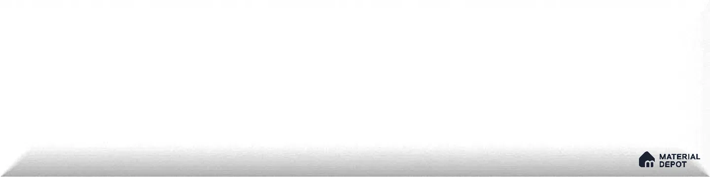 TL 00000 D Snow White Plain 300x100 mm Glossy Finish Ceramic Wall Subway Tile - 8 mm