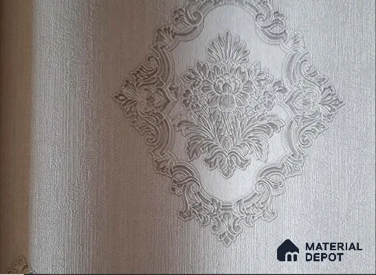 10195-2 | 10 Meter x 21 Inch Non Woven Damask Look Wallpaper - 57 Sq. Ft. | Minimum 15% wastage during installation