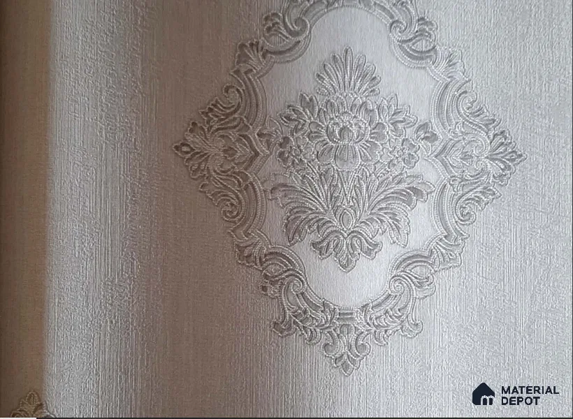10195-2 | 10 Meter x 21 Inch Non Woven Damask Look Wallpaper - 57 Sq. Ft. | Minimum 15% wastage during installation