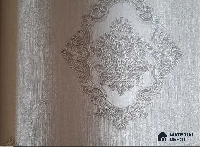 10195-2 | 10 Meter x 21 Inch Non Woven Damask Look Wallpaper - 57 Sq. Ft. | Minimum 15% wastage during installation