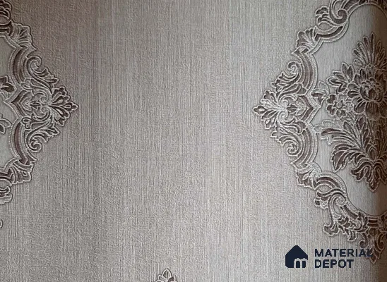 10195-4 | 10 Meter x 21 Inch Non Woven Damask Look Wallpaper - 57 Sq. Ft. | Minimum 15% wastage during installation