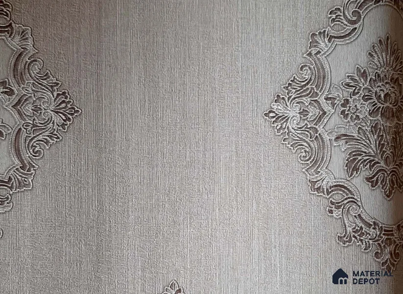 10195-4 | 10 Meter x 21 Inch Non Woven Damask Look Wallpaper - 57 Sq. Ft. | Minimum 15% wastage during installation