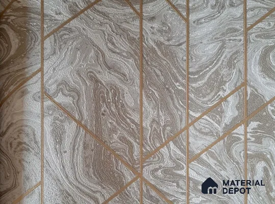 10197-4 | 10 Meter x 21 Inch Non Woven Geometric Look Wallpaper - 57 Sq. Ft. | Minimum 15% wastage during installation