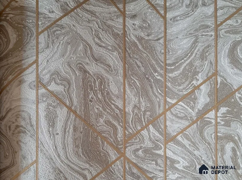 10197-4 | 10 Meter x 21 Inch Non Woven Geometric Look Wallpaper - 57 Sq. Ft. | Minimum 15% wastage during installation