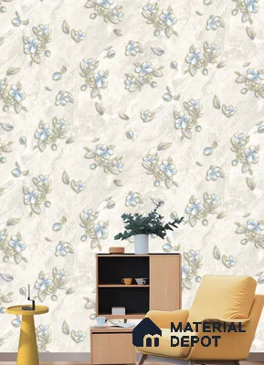 12081 | 9.5 Meter x 21 Inches Florals Look Wallpaper - 55 Sq. Ft.  | Minimum 15% wastage during installation
