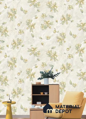 12082 | 9.5 Meter x 21 Inches Florals Look Wallpaper - 55 Sq. Ft.  | Minimum 15% wastage during installation