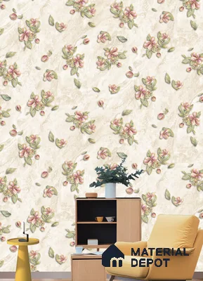 12084 | 9.5 Meter x 21 Inches Florals Look Wallpaper - 55 Sq. Ft.  | Minimum 15% wastage during installation