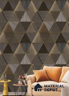 18005 | 9.5 Meter x 21 Inches Patterned Look Wallpaper - 55 Sq. Ft.  | Minimum 15% wastage during installation