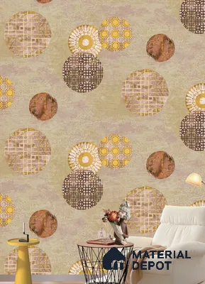 18074 | 9.5 Meter x 21 Inches Patterned Look Wallpaper - 55 Sq. Ft.  | Minimum 15% wastage during installation