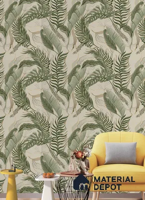 181701 | 9.5 Meter x 21 Inches Florals Look Wallpaper - 55 Sq. Ft.  | Minimum 15% wastage during installation