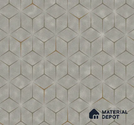 202206-4 | 5 Meter x 42 Inch PVC Geometric Look Wallpaper - 57 Sq. Ft. | Minimum 15% wastage during installation