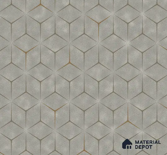 202206-4 | 5 Meter x 42 Inch PVC Geometric Look Wallpaper - 57 Sq. Ft. | Minimum 15% wastage during installation