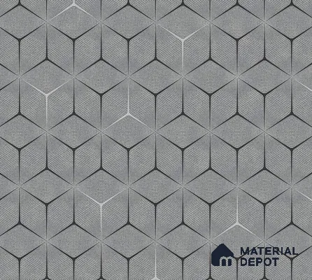 202206-5 | 5 Meter x 42 Inch PVC Geometric Look Wallpaper - 57 Sq. Ft. | Minimum 15% wastage during installation