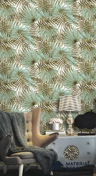 23304 | 10 Meter x 21 Inch PVC Florals Look Wallpaper - 57 Sq. Ft. | Minimum 15% wastage during installation