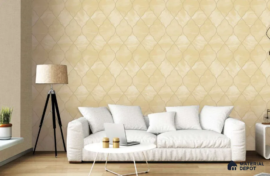 23311 | 10 Meter x 21 Inch PVC Patterned Look Wallpaper - 57 Sq. Ft. | Minimum 15% wastage during installation