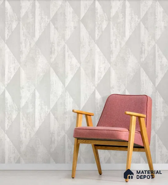 23313 | 10 Meter x 21 Inch PVC Geometric Look Wallpaper - 57 Sq. Ft. | Minimum 15% wastage during installation