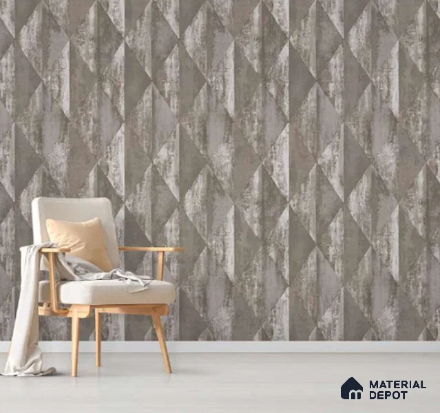 23315 | 10 Meter x 21 Inch PVC Geometric Look Wallpaper - 57 Sq. Ft. | Minimum 15% wastage during installation