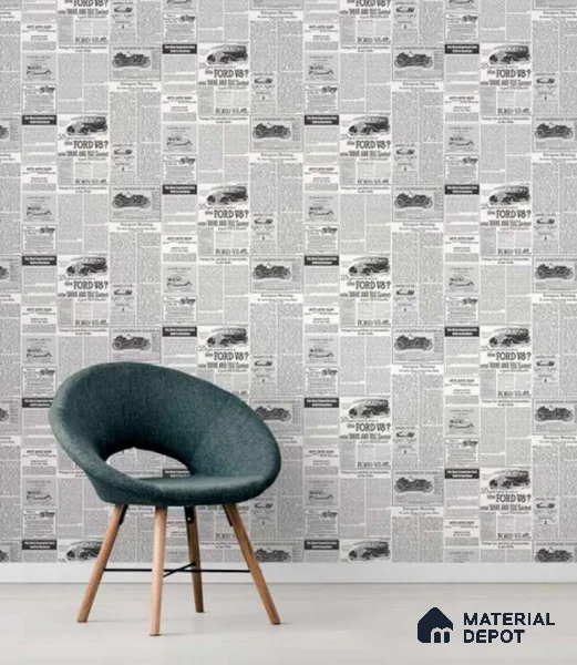 23856 | 10 Meter x 21 Inch PVC Patterned Look Wallpaper - 57 Sq. Ft. | Minimum 15% wastage during installation