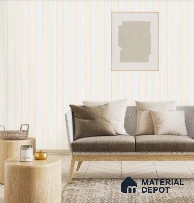 5117-4 | 5 Meter x 42 Inch PVC Stripes Look Wallpaper - 57 Sq. Ft. | Minimum 15% wastage during installation