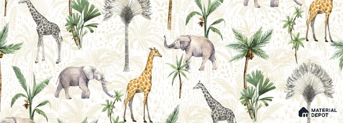 5131-1 | 5 Meter x 42 Inch PVC Animal Print Look Wallpaper - 57 Sq. Ft. | Minimum 15% wastage during installation