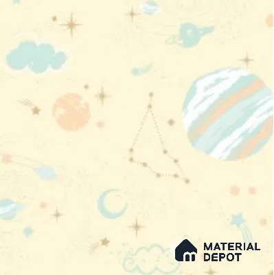 5136-1 | 5 Meter x 42 Inch PVC Space Look Wallpaper - 57 Sq. Ft. | Minimum 15% wastage during installation