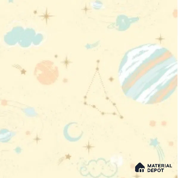 5136-1 | 5 Meter x 42 Inch PVC Space Look Wallpaper - 57 Sq. Ft. | Minimum 15% wastage during installation
