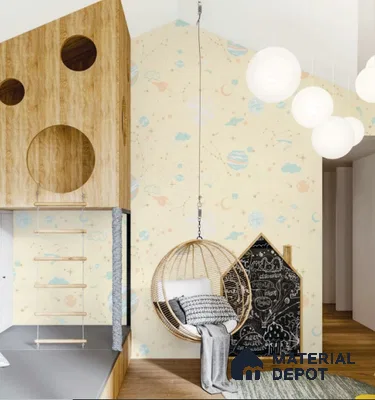 5136-1 | 5 Meter x 42 Inch PVC Space Look Wallpaper - 57 Sq. Ft. | Minimum 15% wastage during installation