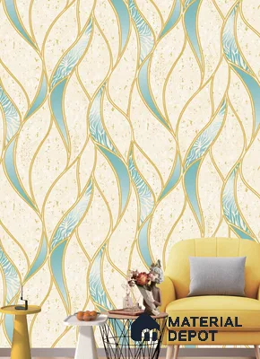 570502 | 9.5 Meter x 21 Inches Patterned Look Wallpaper - 55 Sq. Ft.  | Minimum 15% wastage during installation