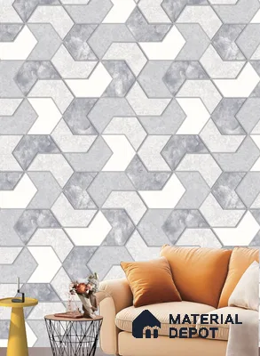 571301 | 9.5 Meter x 21 Inches Patterned Look Wallpaper - 55 Sq. Ft.  | Minimum 15% wastage during installation