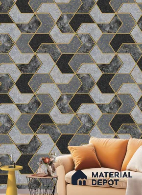 571306 | 9.5 Meter x 21 Inches Patterned Look Wallpaper - 55 Sq. Ft.  | Minimum 15% wastage during installation