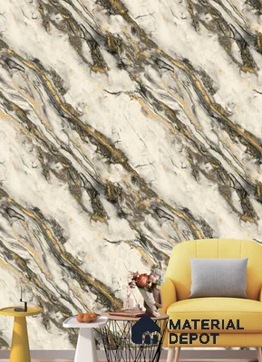 571406 | 9.5 Meter x 21 Inches Marble Look Wallpaper - 55 Sq. Ft.  | Minimum 10% wastage during installation