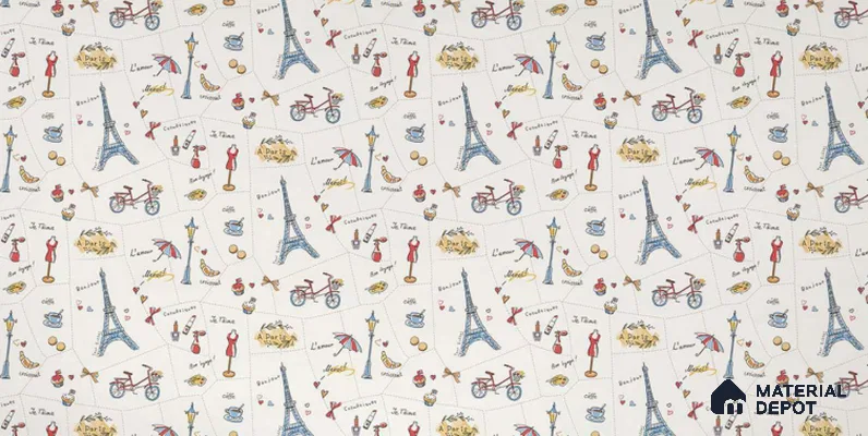 58120 | 10 Meter x 21 Inch PVC Patterned Look Wallpaper - 57 Sq. Ft. | Minimum 15% wastage during installation