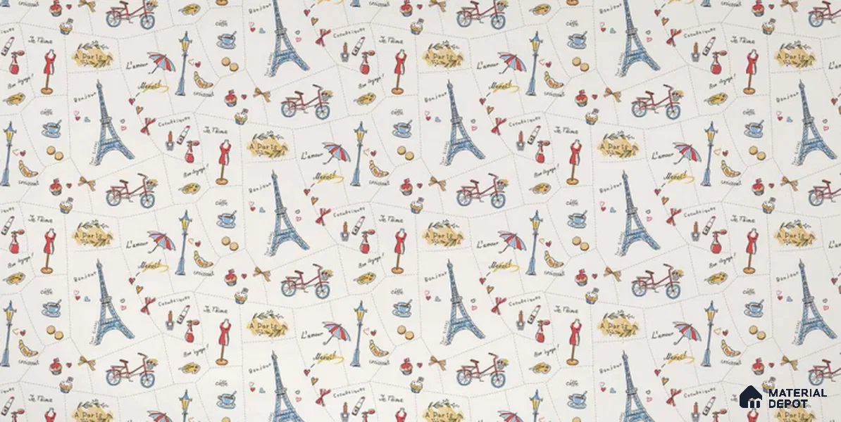 58120 | 10 Meter x 21 Inch PVC Patterned Look Wallpaper - 57 Sq. Ft. | Minimum 15% wastage during installation