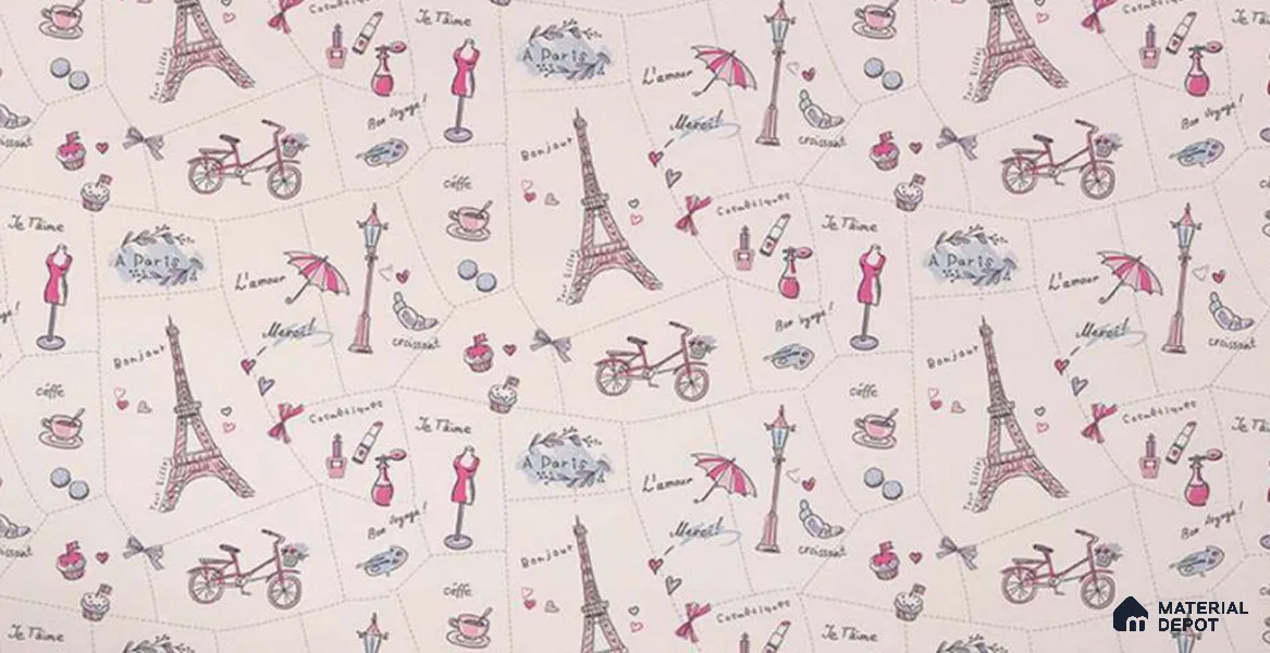 58121 | 10 Meter x 21 Inch PVC Patterned Look Wallpaper - 57 Sq. Ft. | Minimum 15% wastage during installation