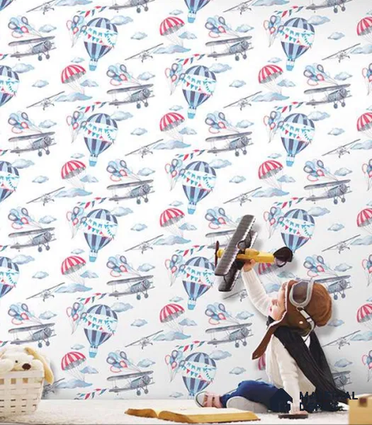 58124 | 10 Meter x 21 Inch PVC Patterned Look Wallpaper - 57 Sq. Ft. | Minimum 15% wastage during installation
