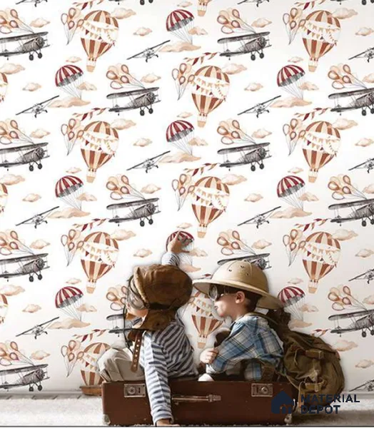 58125 | 10 Meter x 21 Inch PVC Patterned Look Wallpaper - 57 Sq. Ft. | Minimum 15% wastage during installation