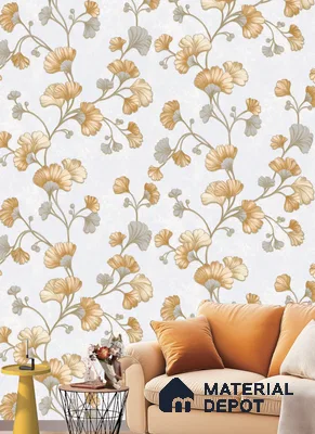 591006 | 9.5 Meter x 21 Inches Florals Look Wallpaper - 55 Sq. Ft.  | Minimum 15% wastage during installation