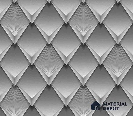 5D1022 | 9.5 Meter x 21 Inch PVC Geometric Look Wallpaper - 55 Sq. Ft. | Minimum 15% wastage during installation