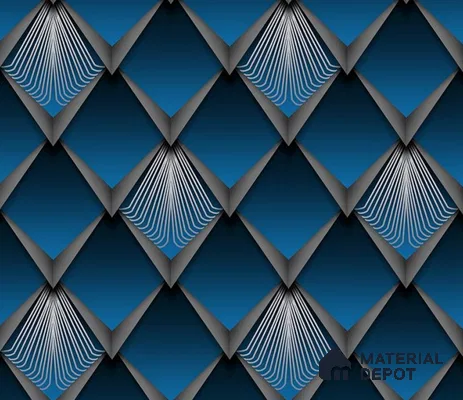5D1023 | 9.5 Meter x 21 Inch PVC Geometric Look Wallpaper - 55 Sq. Ft. | Minimum 15% wastage during installation