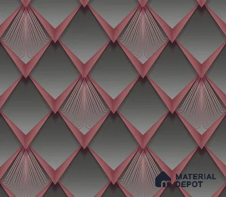 5D1025 | 9.5 Meter x 21 Inch PVC Geometric Look Wallpaper - 55 Sq. Ft. | Minimum 15% wastage during installation