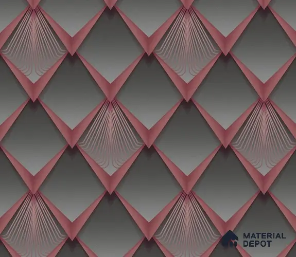 5D1025 | 9.5 Meter x 21 Inch PVC Geometric Look Wallpaper - 55 Sq. Ft. | Minimum 15% wastage during installation