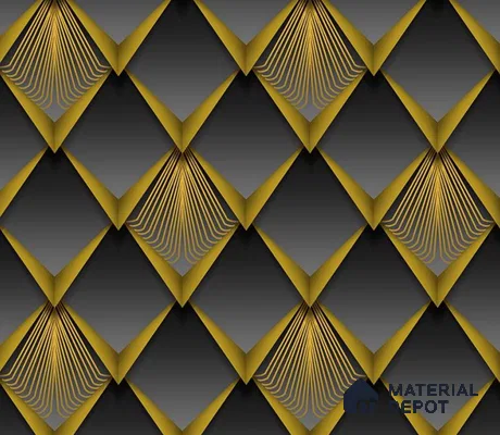 5D1026 | 9.5 Meter x 21 Inch PVC Geometric Look Wallpaper - 55 Sq. Ft. | Minimum 15% wastage during installation