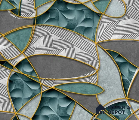 5D1042 | 9.5 Meter x 21 Inch PVC Patterned Look Wallpaper - 55 Sq. Ft. | Minimum 15% wastage during installation