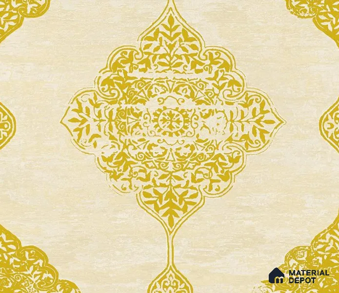 5D1051 | 9.5 Meter x 21 Inch PVC Damask Look Wallpaper - 55 Sq. Ft. | Minimum 15% wastage during installation