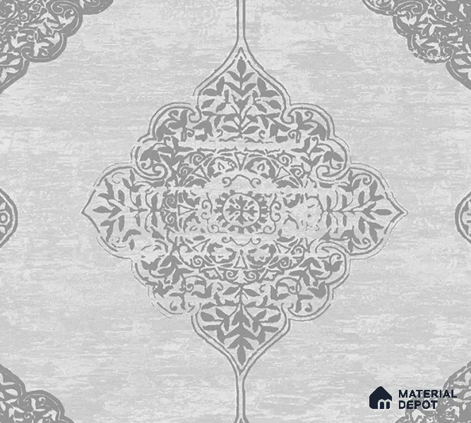 5D1052 | 9.5 Meter x 21 Inch PVC Damask Look Wallpaper - 55 Sq. Ft. | Minimum 15% wastage during installation