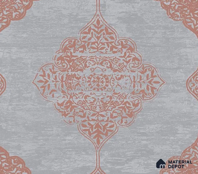 5D1054 | 9.5 Meter x 21 Inch PVC Damask Look Wallpaper - 55 Sq. Ft. | Minimum 15% wastage during installation