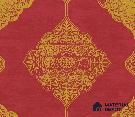 5D1055 | 9.5 Meter x 21 Inch PVC Damask Look Wallpaper - 55 Sq. Ft. | Minimum 15% wastage during installation